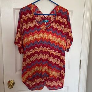 Vibrant blouse from Francesca’s